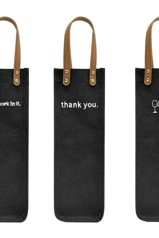 Gifted Canvas Reusable Wine Tote - Pouch