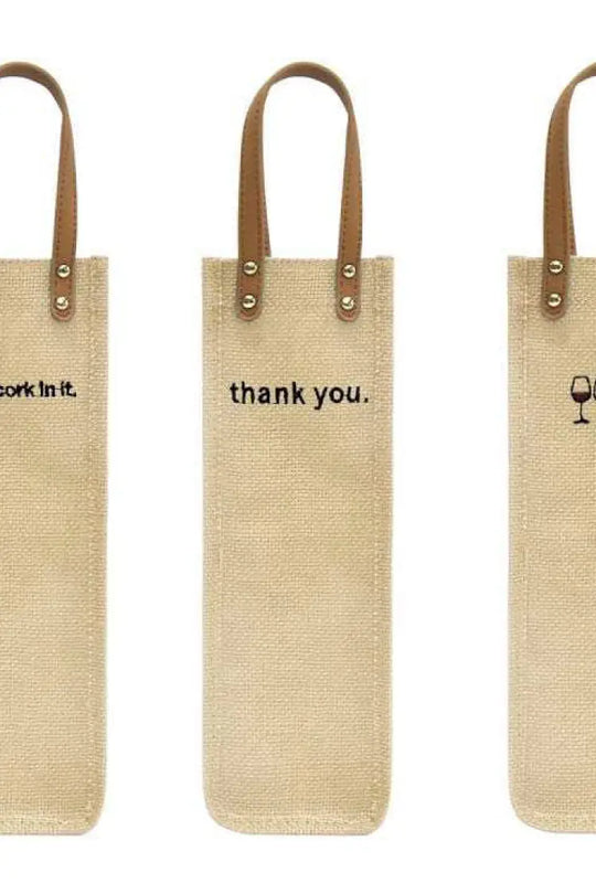 Gifted Canvas Reusable Wine Tote - Pouch
