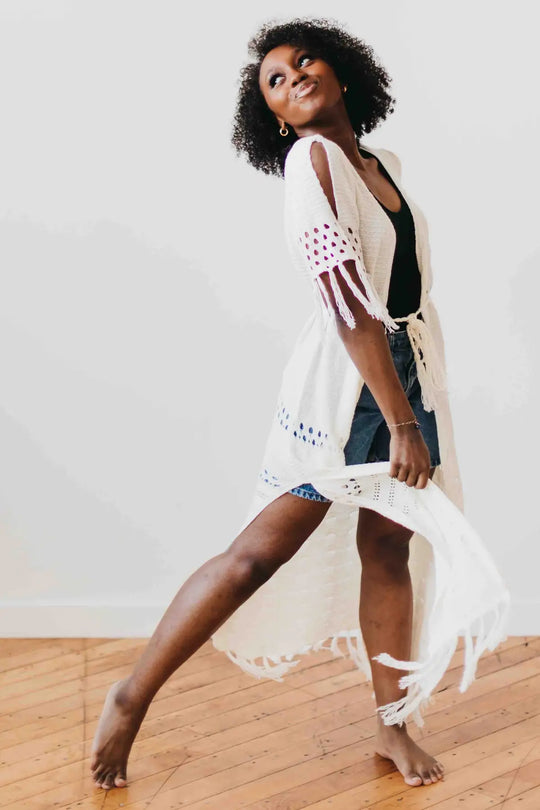 Camila Crochet Kimono - Kimono
