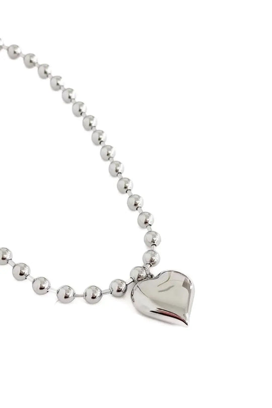 Harmony Heart Necklace - WATERPROOF - Silver - Necklace