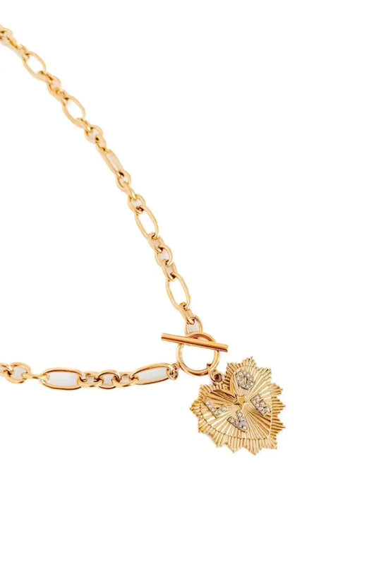 Sunburst Heart Love Pendant Necklace - WATERPROOF - Necklace