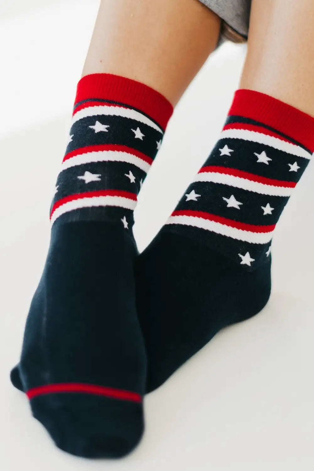 God Bless America USA Socks - Blue Stars - Socks