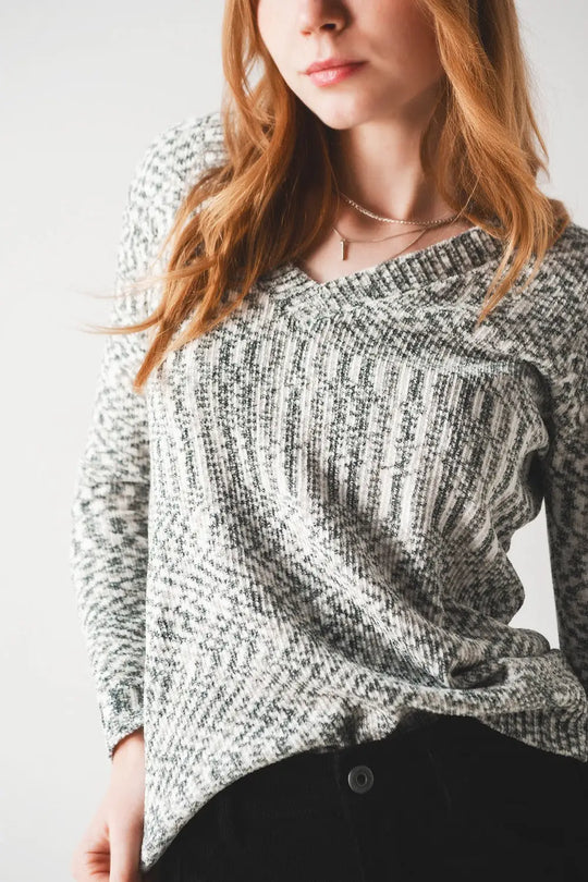 Pull en chenille noir - Pulls