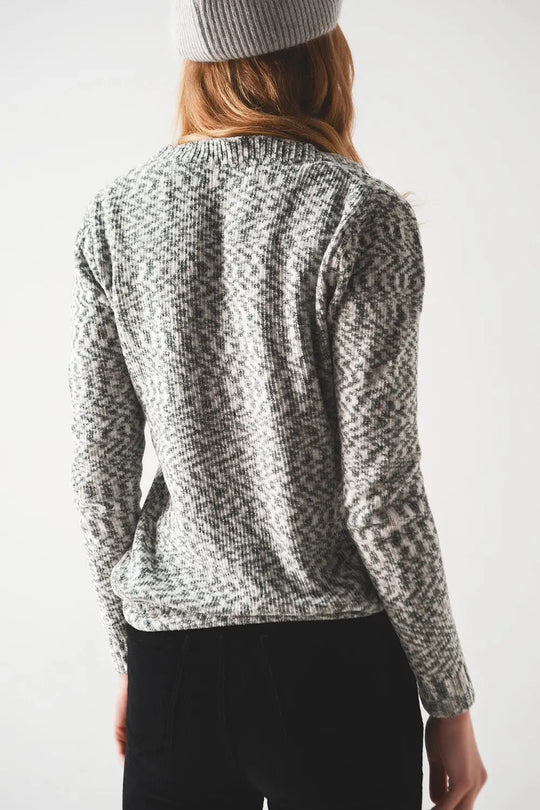 Pull en chenille noir - Pulls
