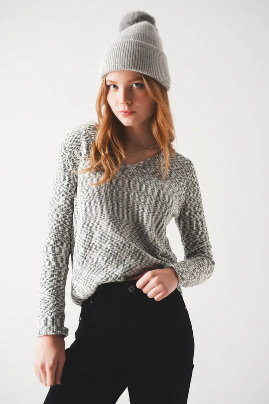 Pull en chenille noir - Pulls