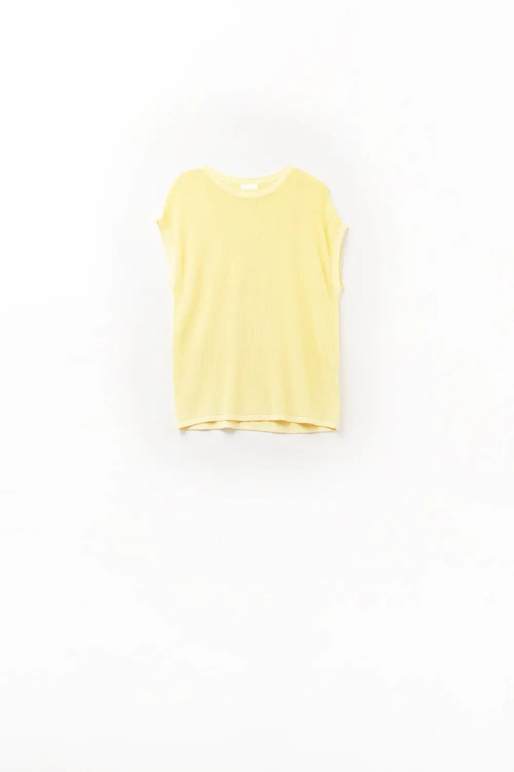 pull en maille à carreaux de couleur jaune - One Size / jaune - Pulls