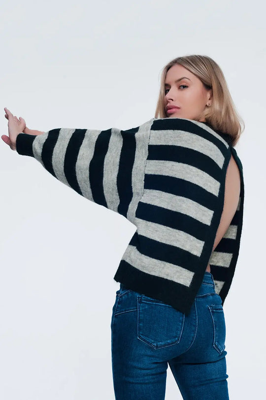 Pull en maille avec dos découvert - Pulls