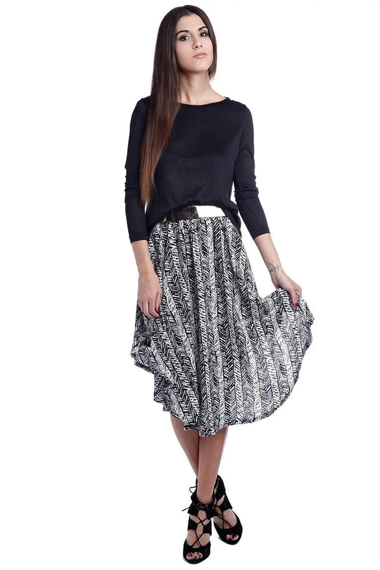 Pull noir avec dos en mousseline - Pulls