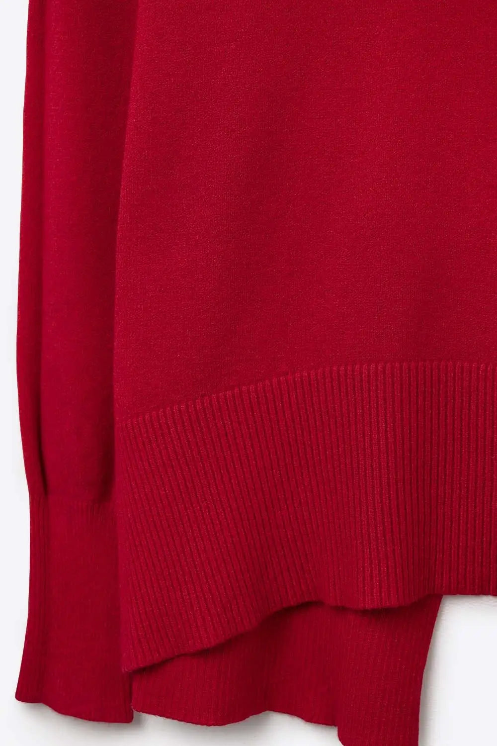 Pull-over ample rouge à dos ouvert - One Size / rouge