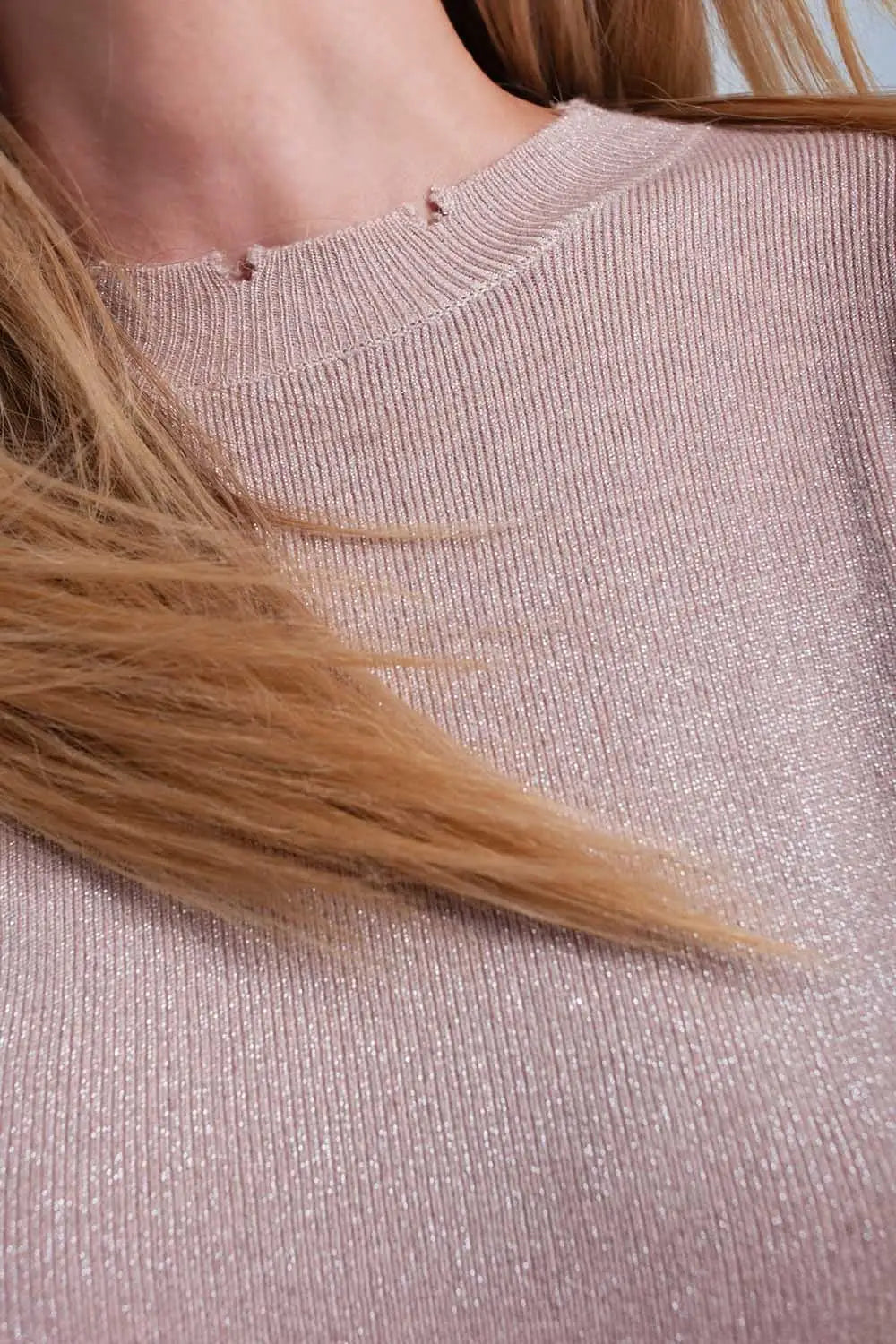Pull rose brillant - Pulls