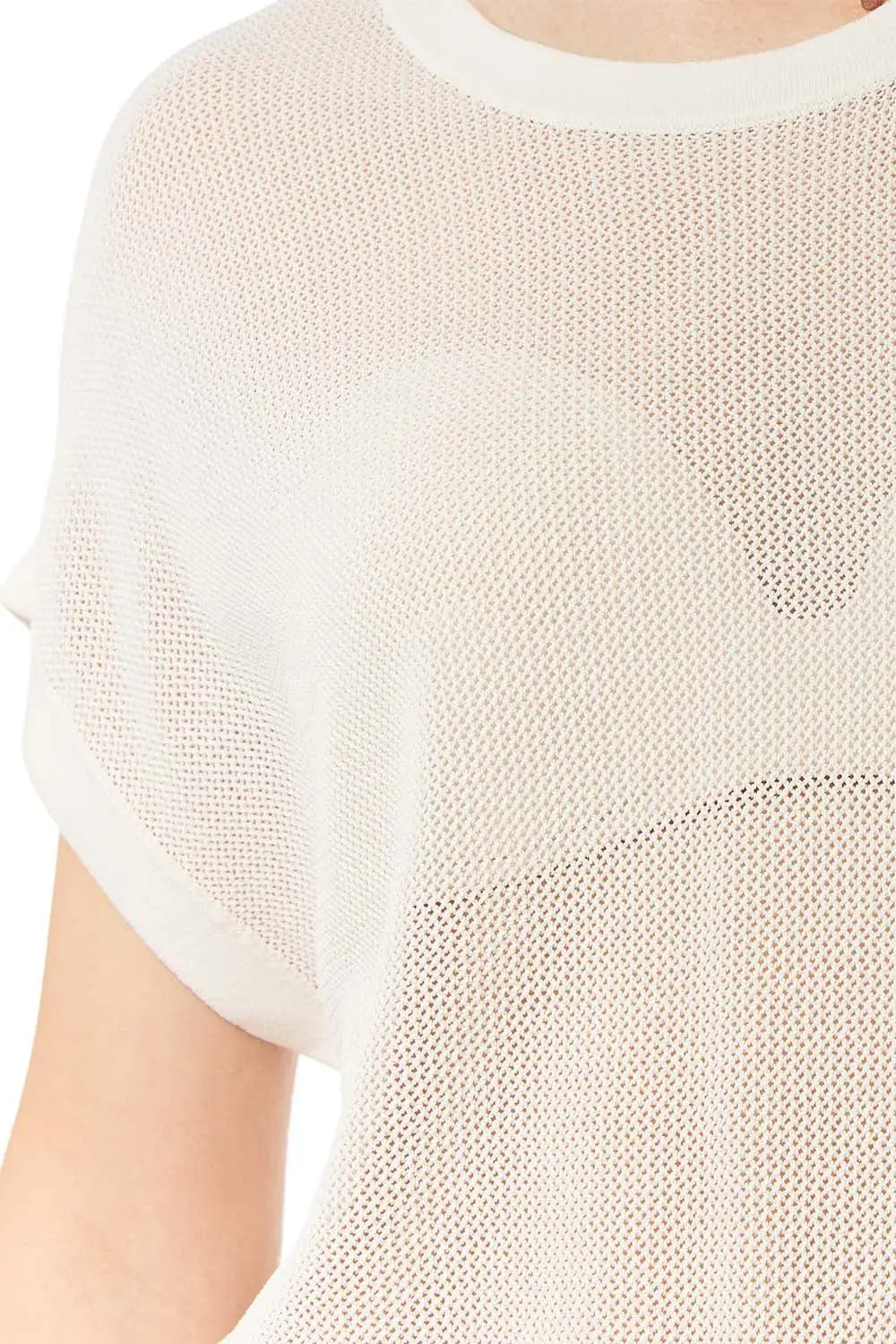 pull tricot à carreaux en couleur beige - One Size / beige - Pulls