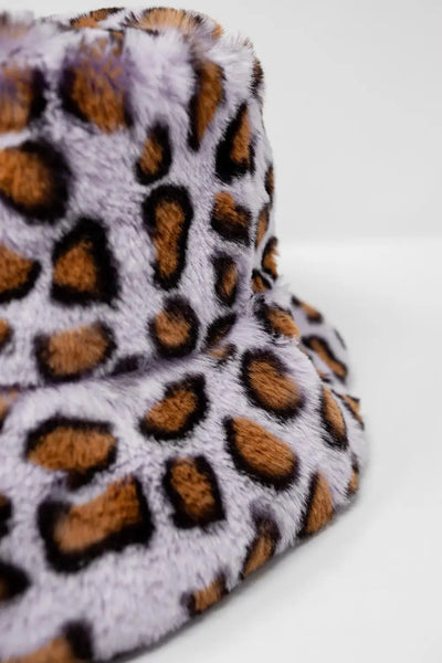 Purple bucket hat in animal print - One Size / Purple