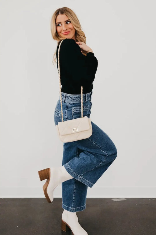 Queenie Quilted Crossbody Bag - Crossbody Bag