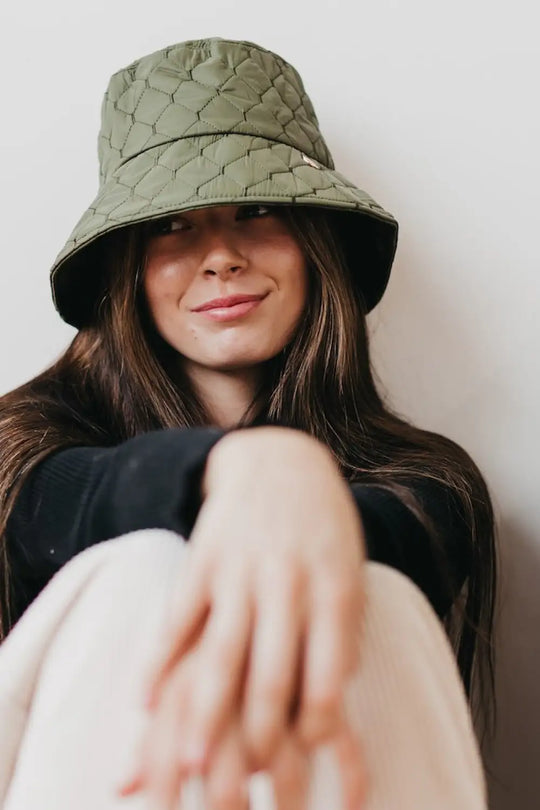 Chiara Quilted Bucket Hat - Bucket Hat