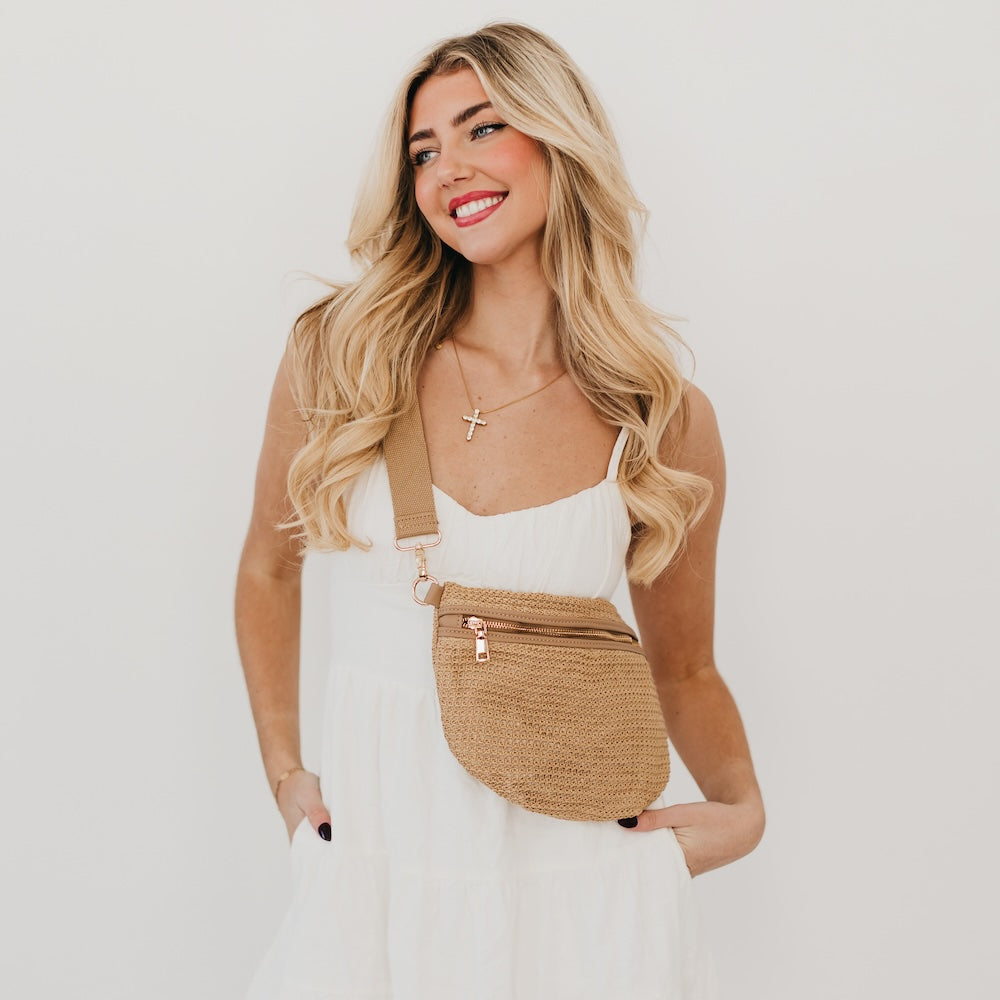 Rachel Raffia Westlyn Bum Bag - MELISSA JEAN