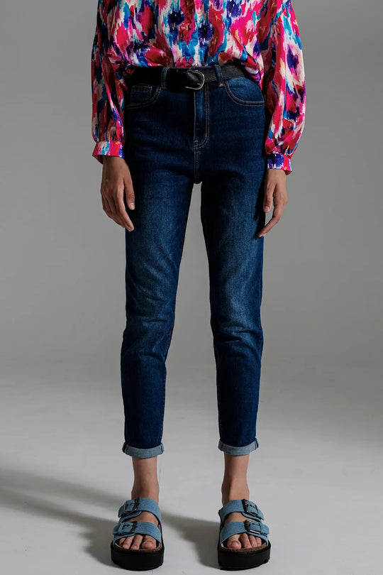 Regular Leg Basic Jeans in Mid Wash - Jeans