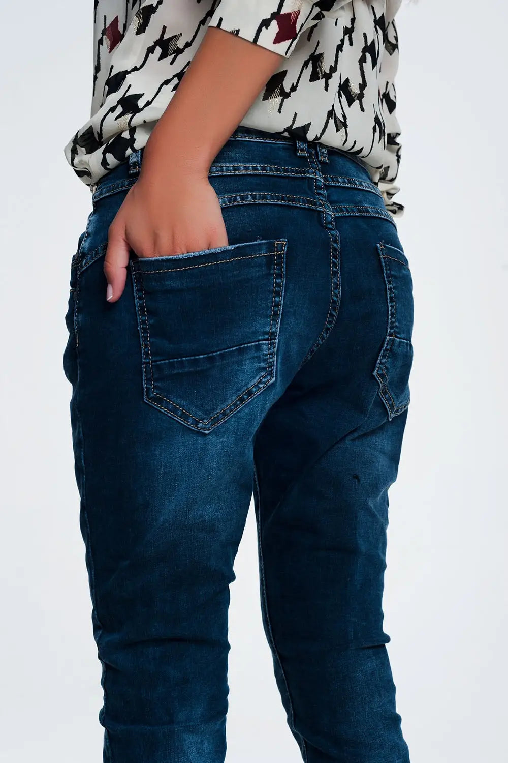 relaxed boyfriend jeans - Jeans