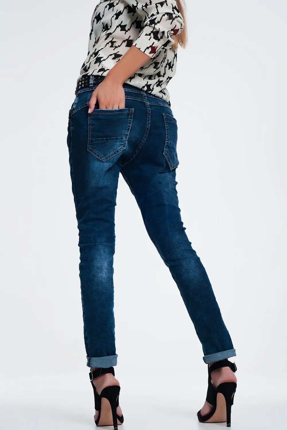 relaxed boyfriend jeans - Jeans