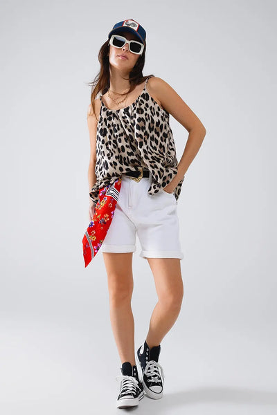 Relaxed Cami Top in Leopard print - Tops