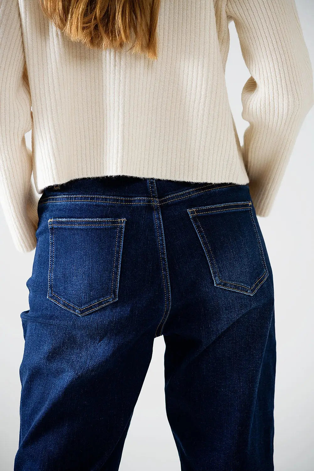 relaxed denim with patches - Bottoms