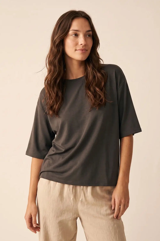 Relaxed Fit Basic Crewneck sweatshirt in black - One Size / Black - Sweaters