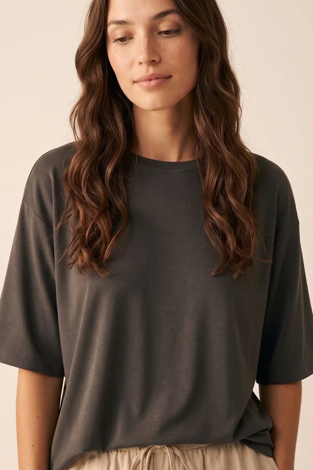 Relaxed Fit Basic Crewneck sweatshirt in black - One Size / Black - Sweaters