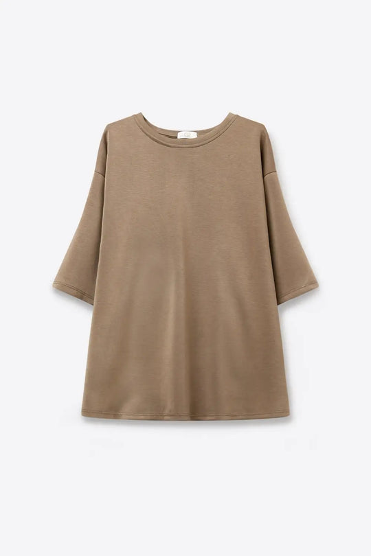 Relaxed Fit Basic Crewneck sweatshirt in camel - One Size / Beige - Sweaters