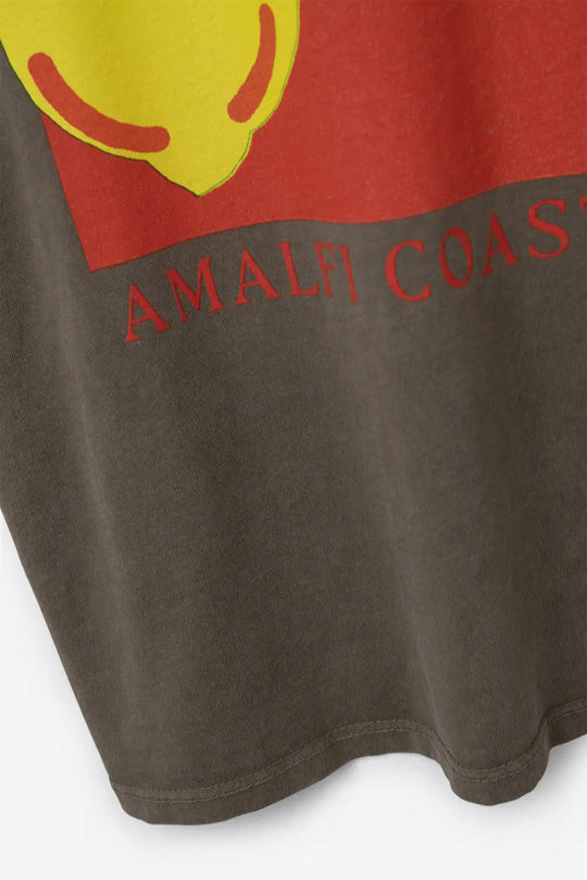 Relaxed Fit T-Shirt With La Dolce Vita Print in light Brown - One Size / Brown - Tops