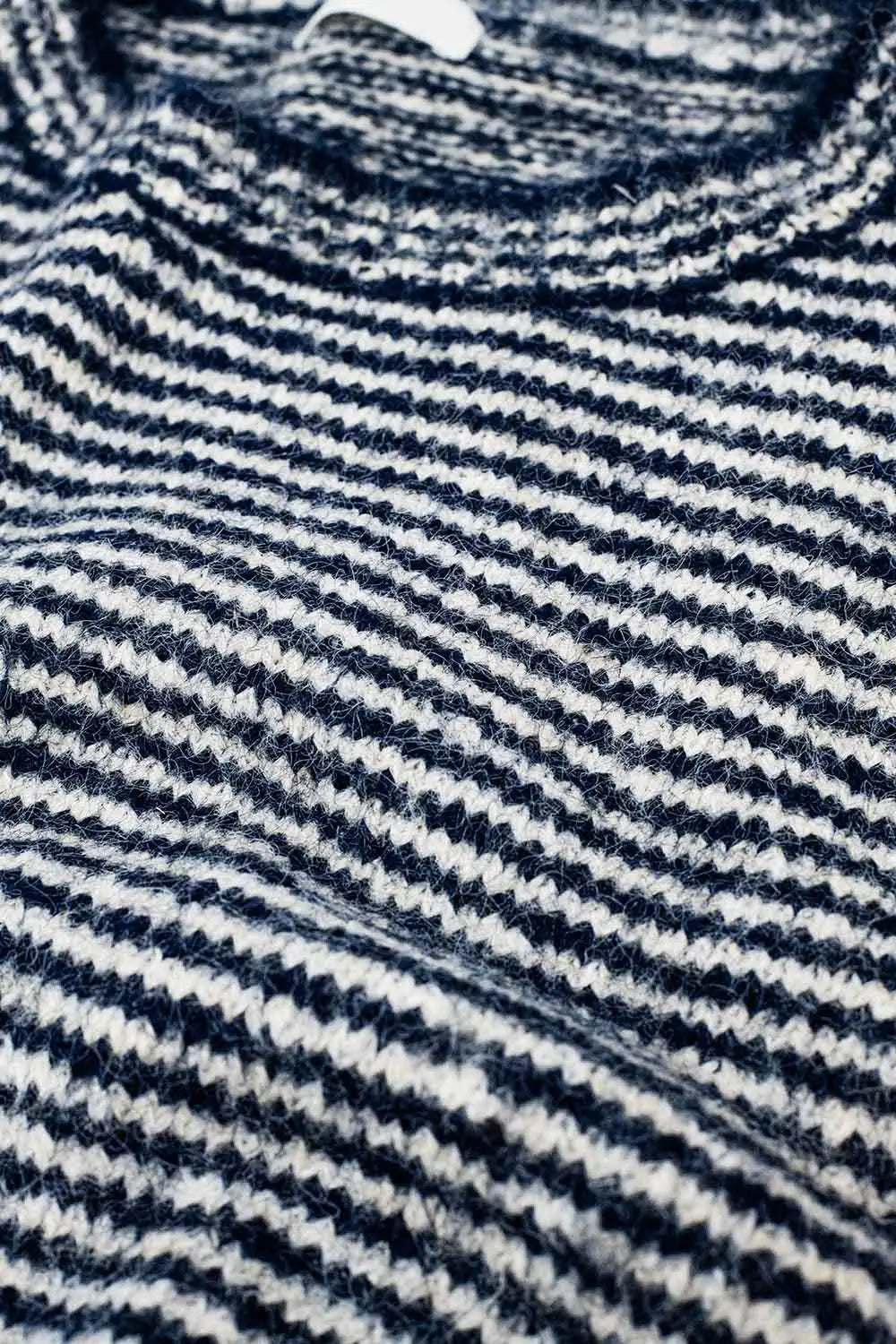 Relaxed stripped Sweater in navy and White - One Size / Blue - Sweaters