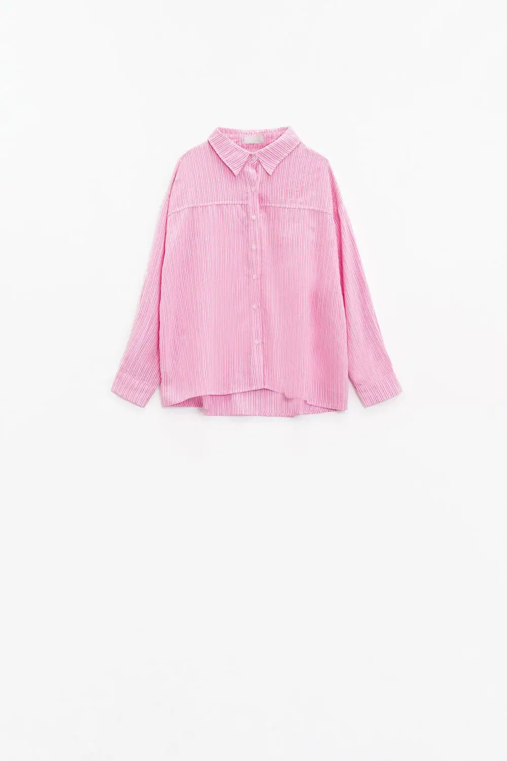 Relaxed Thin Stripe Shirt in Pink - Shirts
