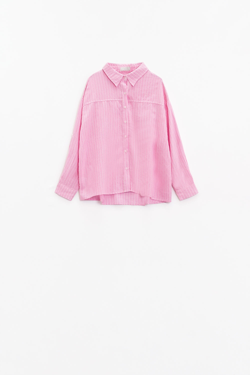 Relaxed Thin Stripe Shirt in Pink