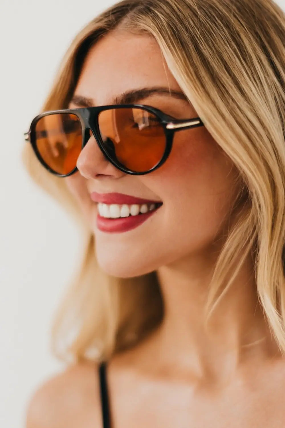 Retro Oval Flat Sunglasses - Sunglasses