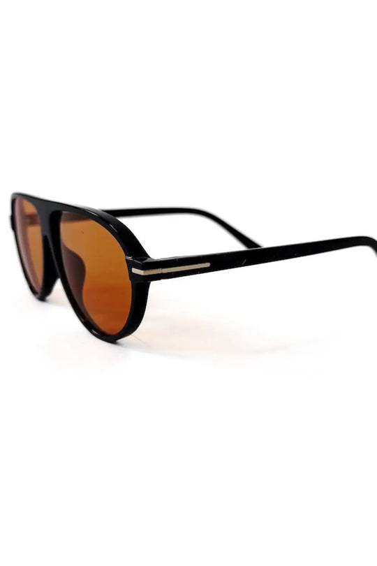 Retro Oval Flat Sunglasses - Sunglasses