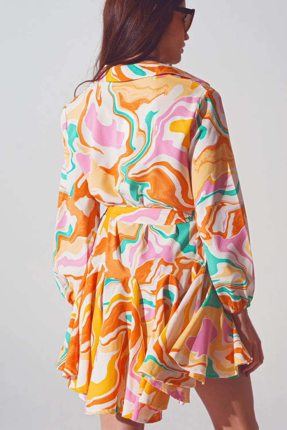 Robe imprimée psychédélique en multicolore - Vestidos