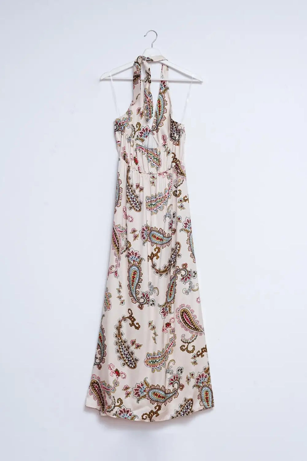 Robe longue avec motif cachemire - Vestidos