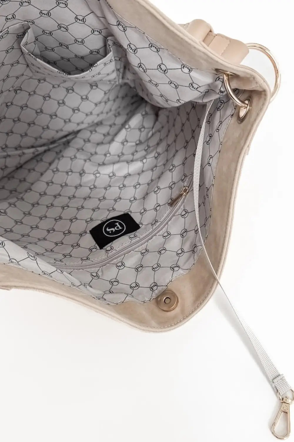 Rosalie Rivet Suede Hobo Bag - Tote Bag