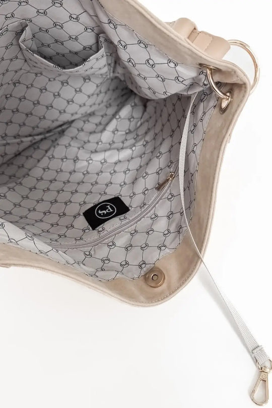 Rosalie Rivet Suede Hobo Bag - Tote Bag