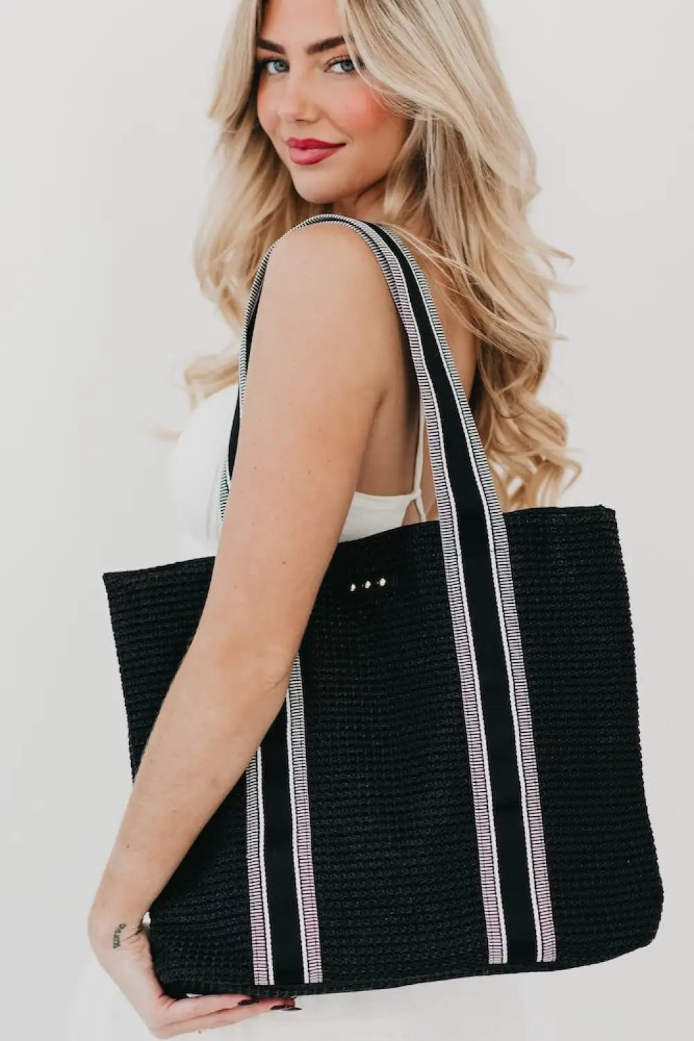 Ruby Raffia Tote Bag - Tote Bag