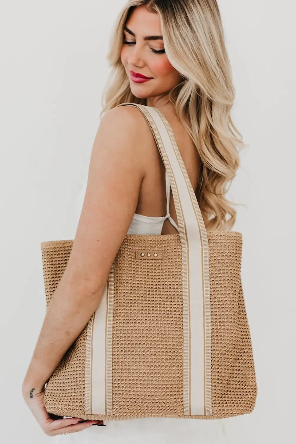 Ruby Raffia Tote Bag - Tote Bag