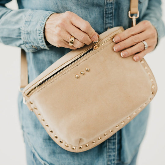 Sabrina Studded Suede Bum Bag - MELISSA JEAN