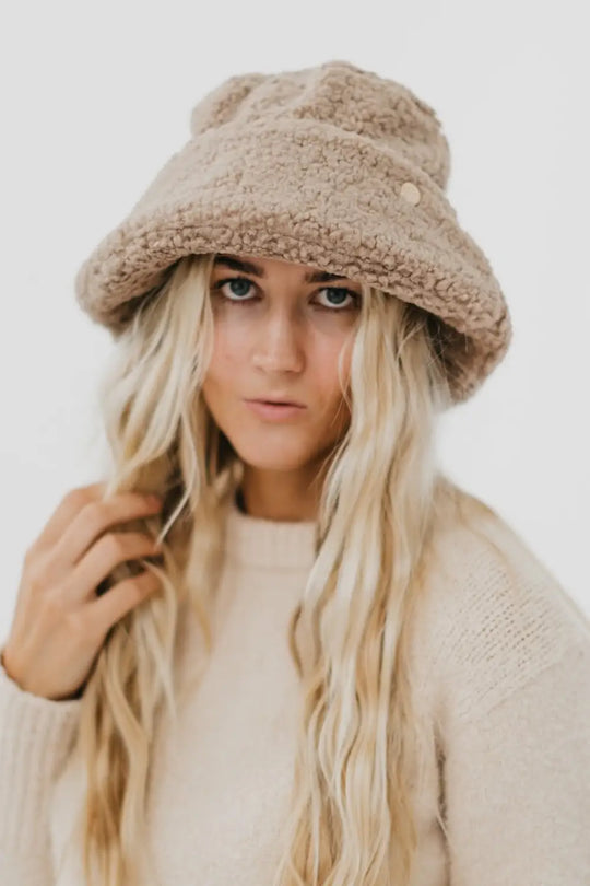 Sage Sherpa Bucket Hat - Bucket Hat