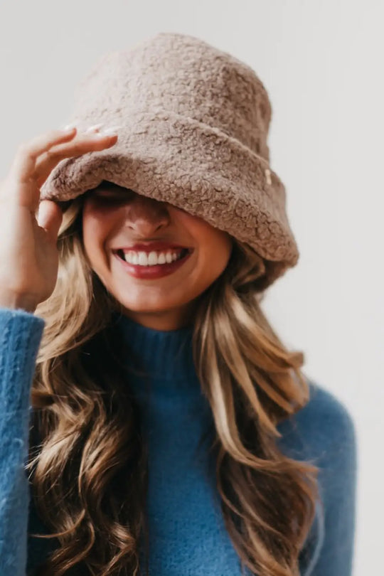 Sage Sherpa Bucket Hat - Bucket Hat