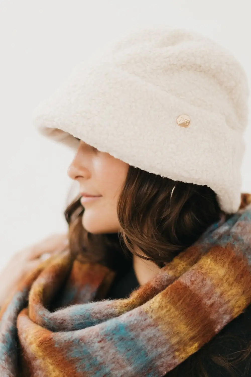 Sage Sherpa Bucket Hat - Cream - Bucket Hat