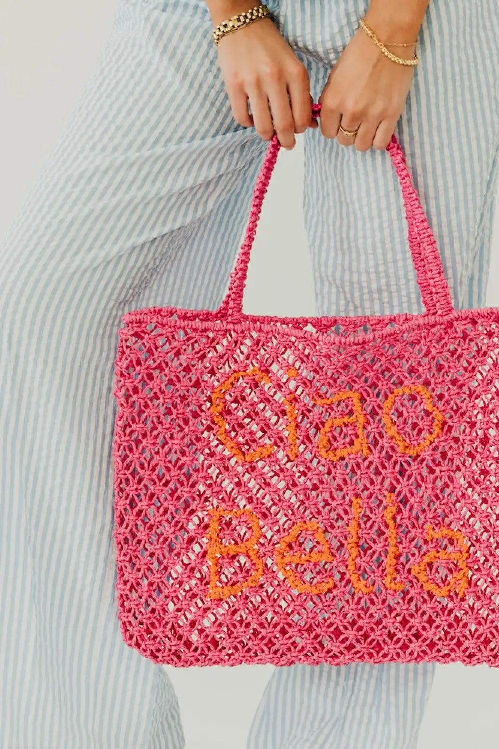 Sandbar Carryall Summer Tote - Fuchsia- Ciao Bella - Tote Bag