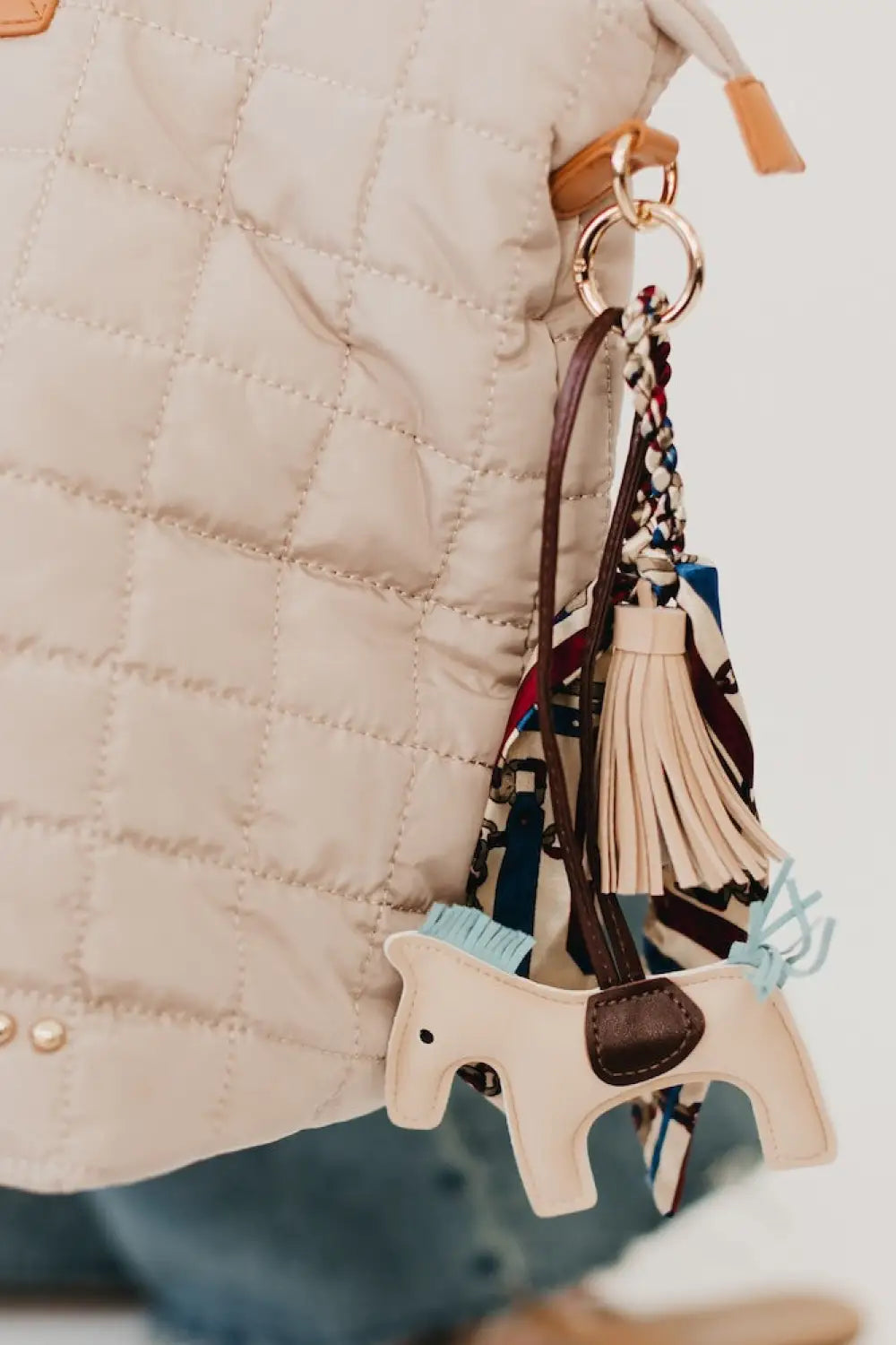 Secretariat Bag Charm - Tan - Charms