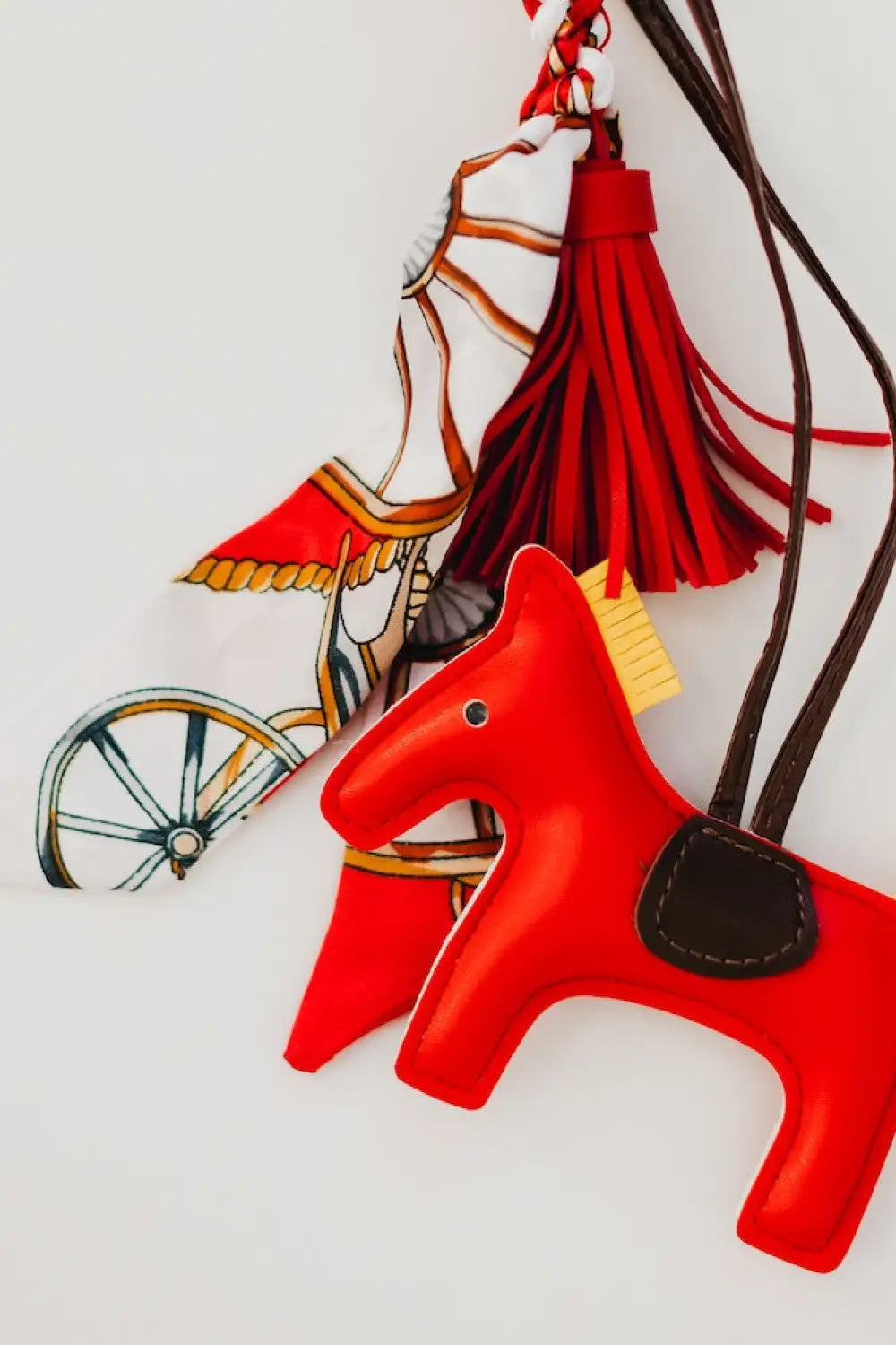 Secretariat Bag Charm - Red - Charms