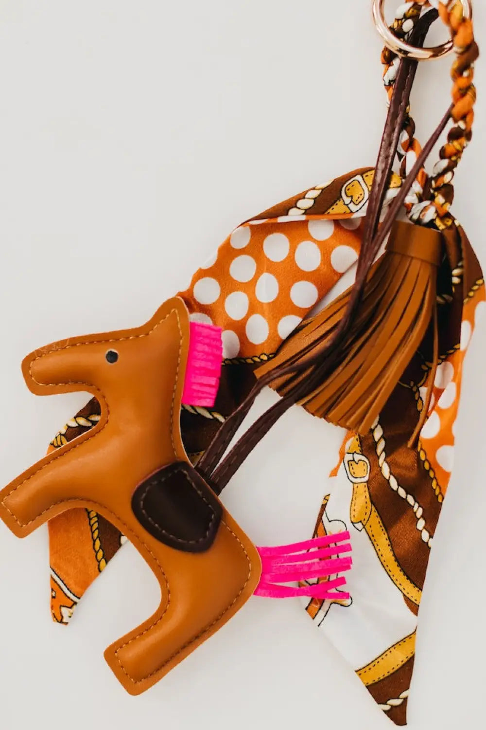 Secretariat Bag Charm - Brown - Charms