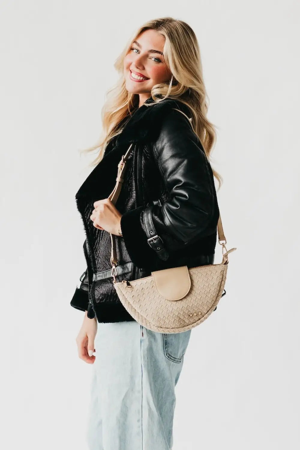 Selena Suede Flap Crossbody - Crossbody Bag