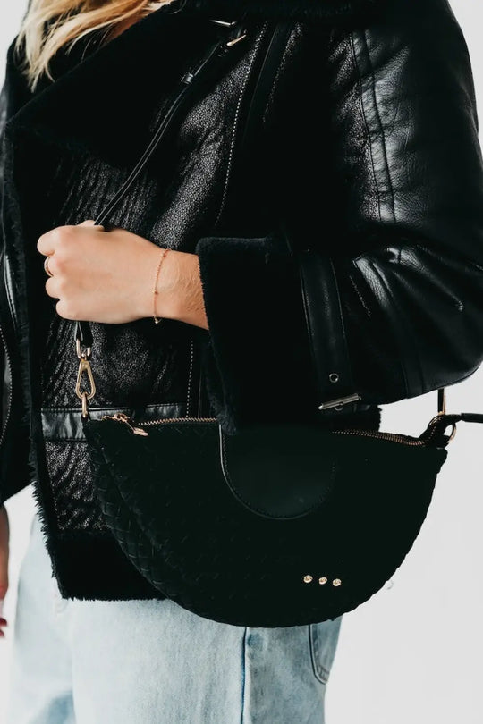 Selena Suede Flap Crossbody - Crossbody Bag