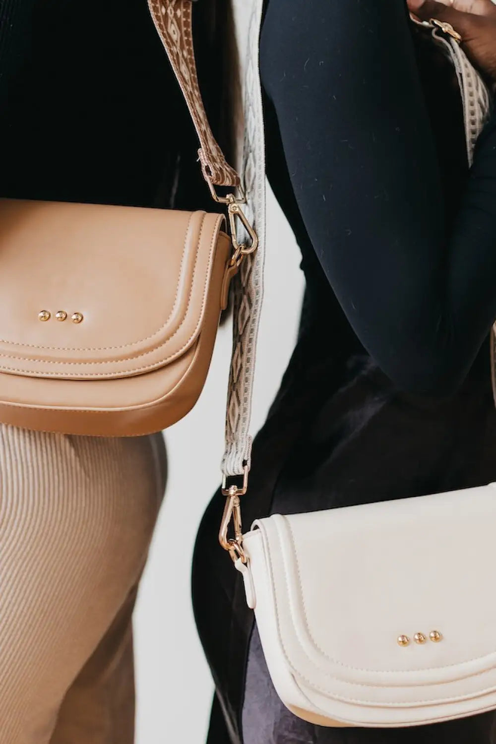 Serenity Saddle Bag - Cream - Crossbody Bag